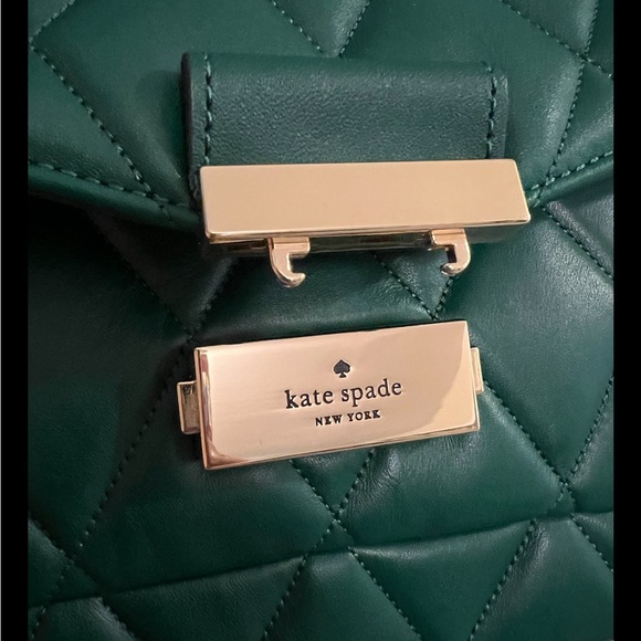NWT KATE SPADE New York Quilted Emerald - Picture 8 of 9